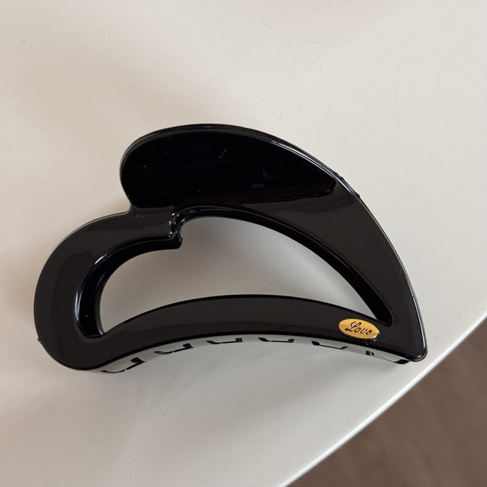 Wholesale M-shaped Love Gold Label Women's Head Hair Shark Clip Leopard print