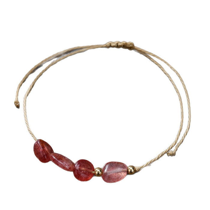 Wholesale Natural Stone 12 Zodiac Handmade Beaded Bracelet Friendship Jewelry Gift For Everyday Wear