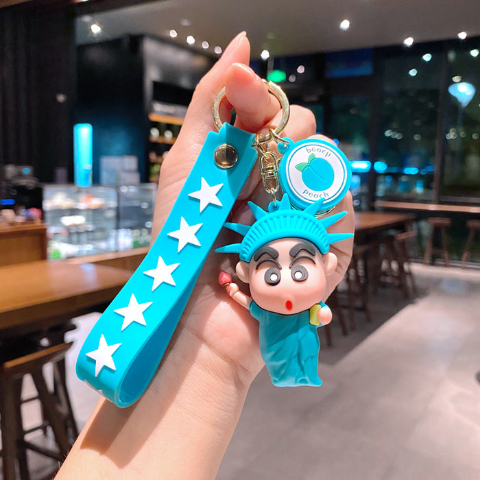 Wholesale Cartoon Glue Doll Keychain JDC-KC-Gongz046