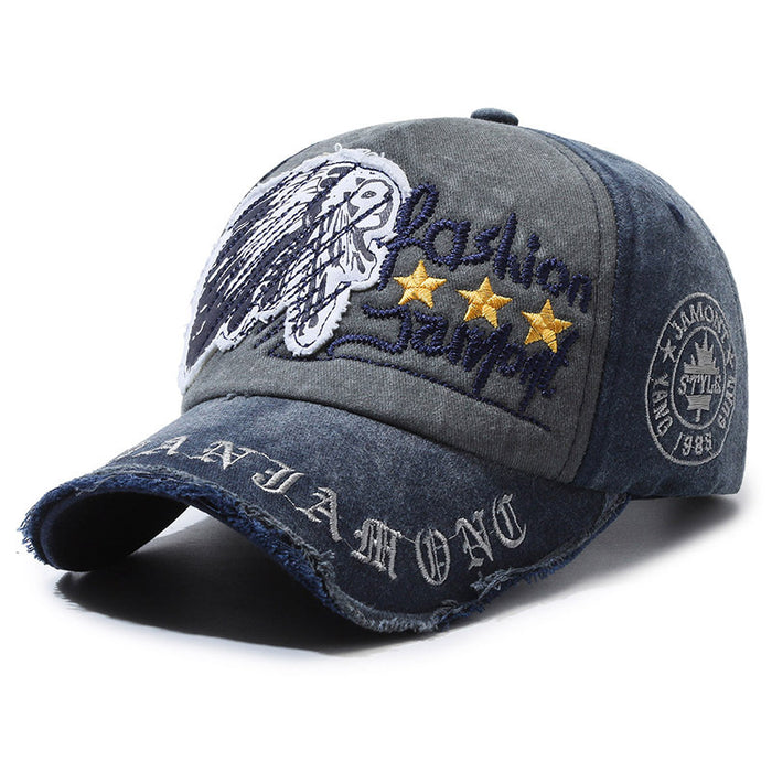 Wholesale Distressed soft-top baseball cap
