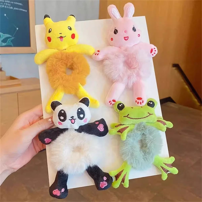 Wholesale  Cartoon Plush Cat  Simple Hair Scrunchies