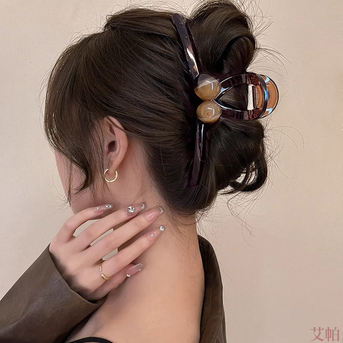 Wholesale brown Hair Clip Women's Head Hair Volume Large Acrylic Clip Children's Hair Clip