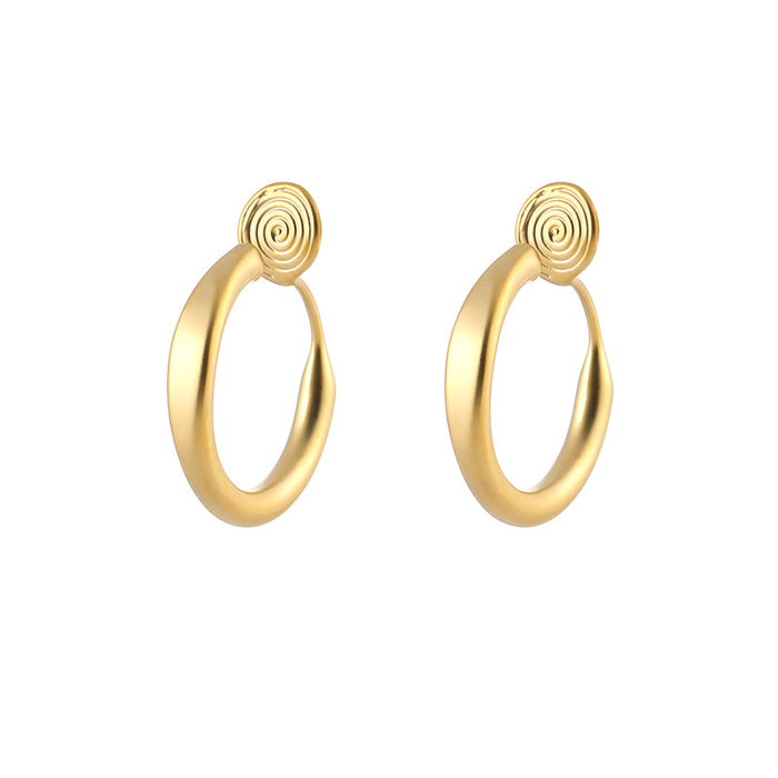 Wholesale Dummy Ring Earrings Ring Earrings Small Round Ear Holes Coil Earrings Women