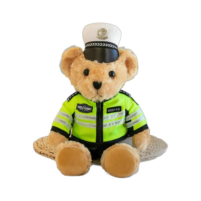 Wholesale Traffic Police Bear Doll Public Security Police Doll JDC-DO-MW023