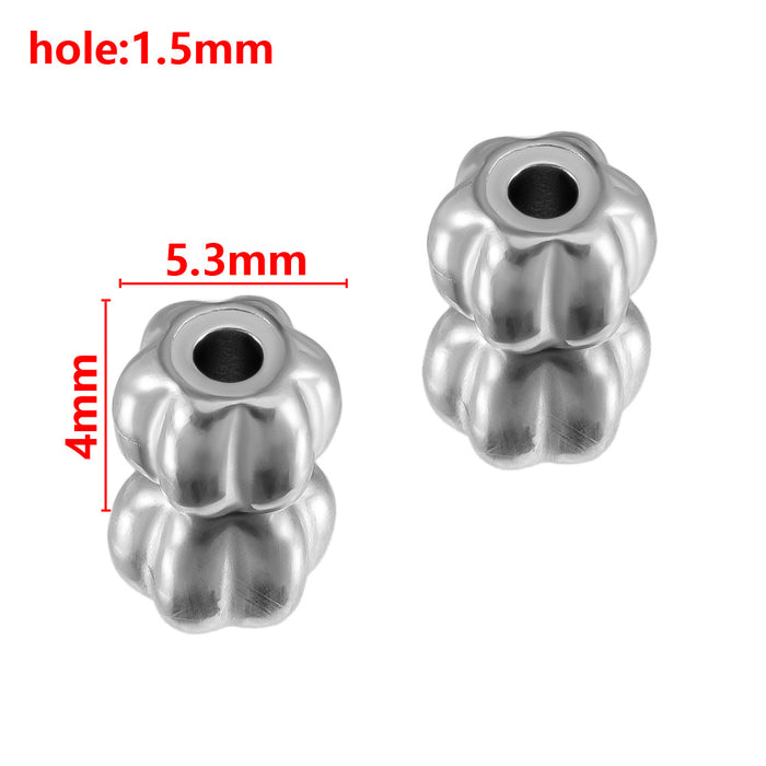 Wholesale Stainless steel hole bead lantern hole bead angular scattered bead separated bead handmade DIY bracelet bracelet bracelet bracelet bracelet