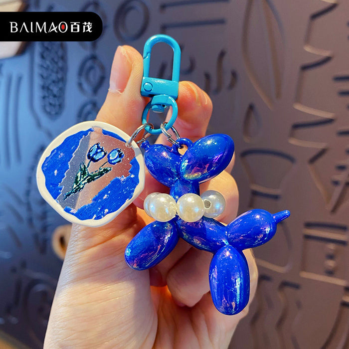 Wholesale Cartoon phone chain bead keychain phone case DIY jewelry hanging chain bag pendant