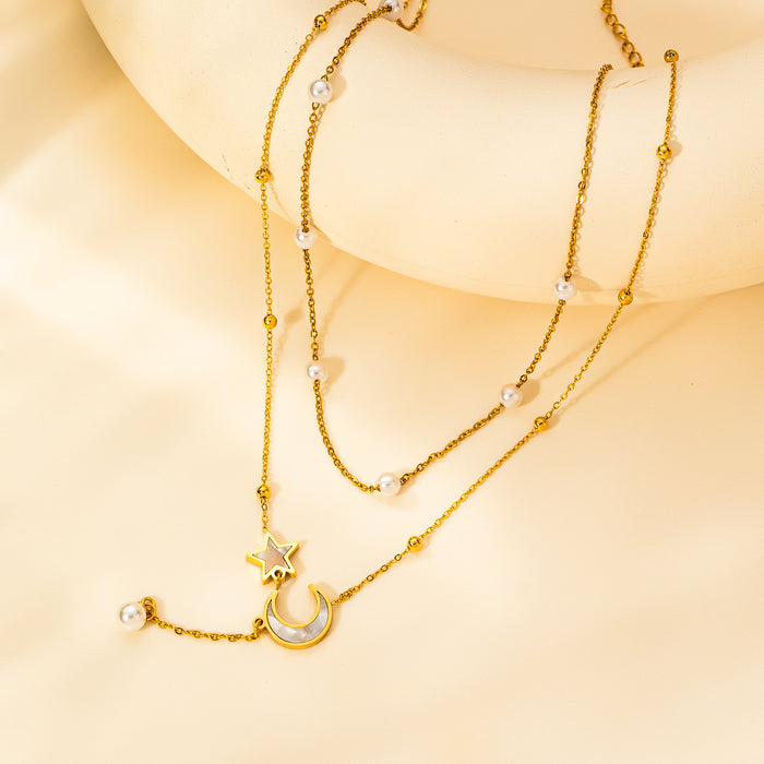 Wholesale Non-Fading Exquisite Clavicle Golden Necklace