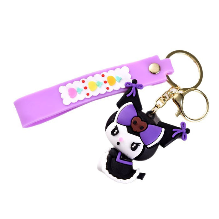 Wholesale Cartoon Silicone Cute Doll Keychain