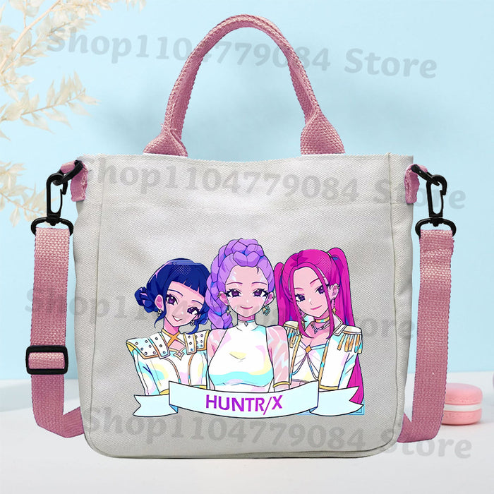 Wholesale KPOP Cartoon Canvas Shoulder Bag for Boys and Girls