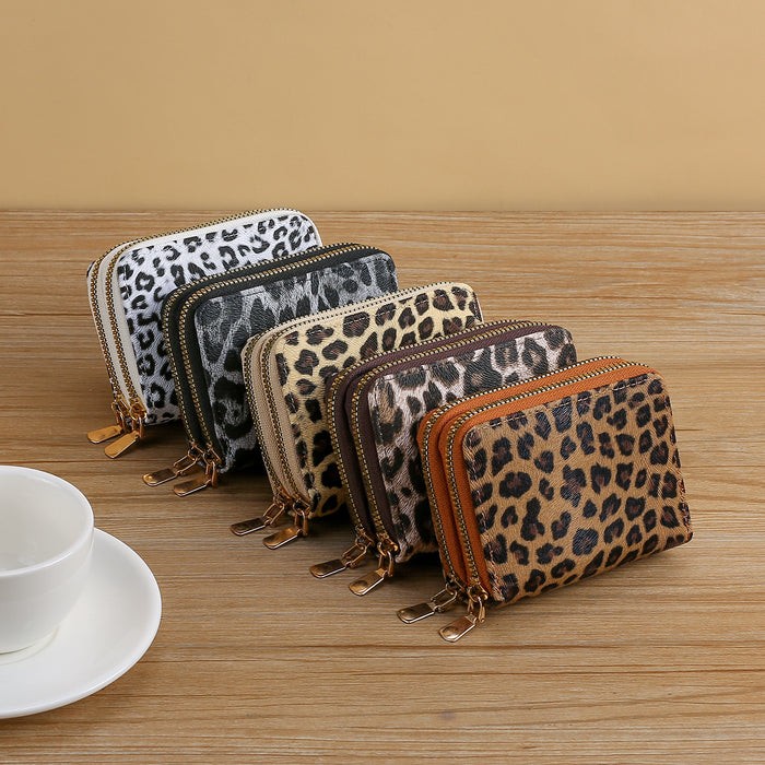 Wholesale Leopard Print Multi-Functional Card Holder Wallet