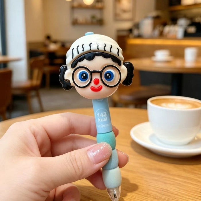 Wholesale Plastic Cute Cartoon Doll Pendant Pen 0. 5mm