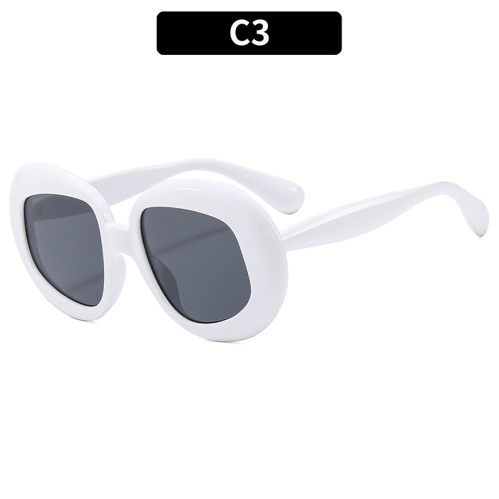 Wholesale Oval Large Frame PC Sunglasses JDC-SG-XIa077