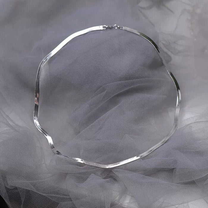 Wholesale Clavicle Titanium Steel Simple Fashion Necklace Neck Chain