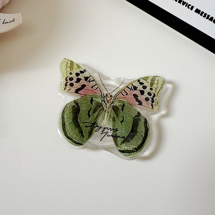 Wholesale PVC Butterfly Phone Grip Stand Accessory