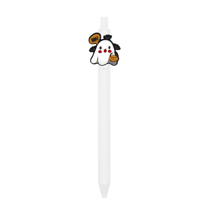 Wholesale  Ghost Polka Dot PVC Soft Gel Retractable Ballpoint Pen MOQ≥10