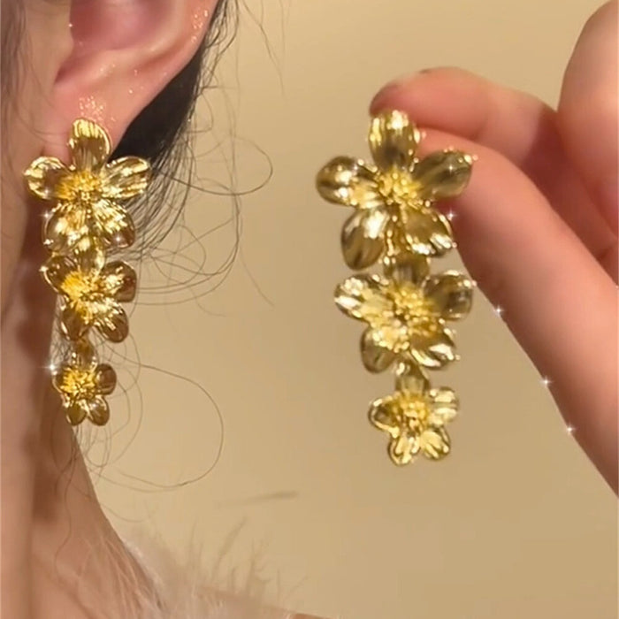 Wholesale  Golden Metal  Tassel Earrings Women's  Earrings