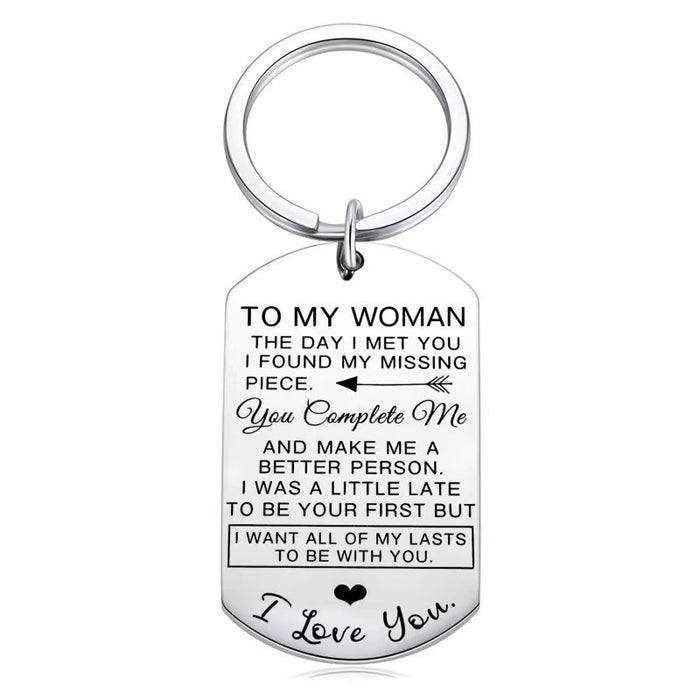 Wholesale Valentine's Day Anniversary Gift Stainless Steel Keychain JDC-KC-TangMumao001