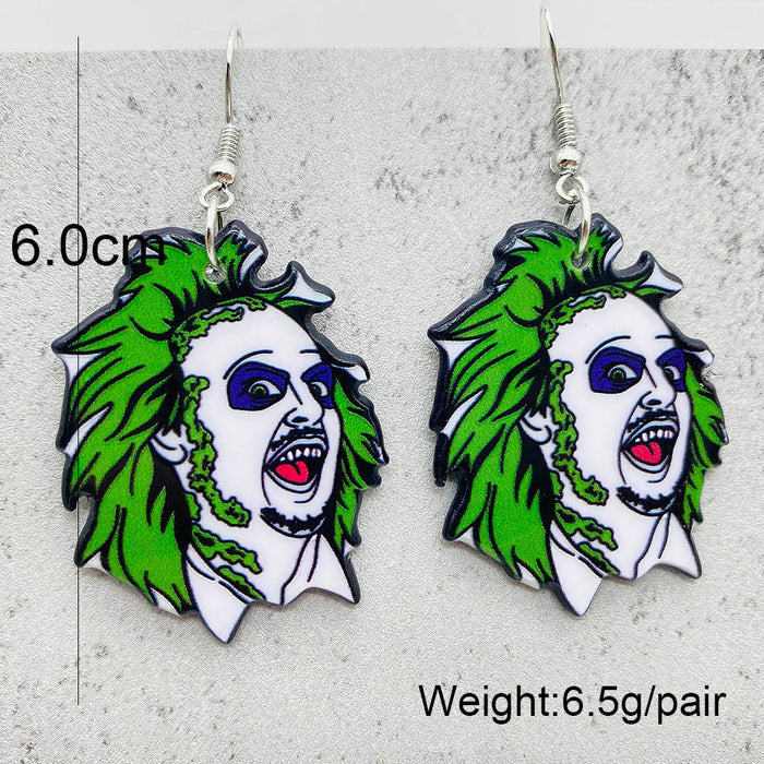 Wholesale  Horror Movie Earrings Figure Acrylic Earrings