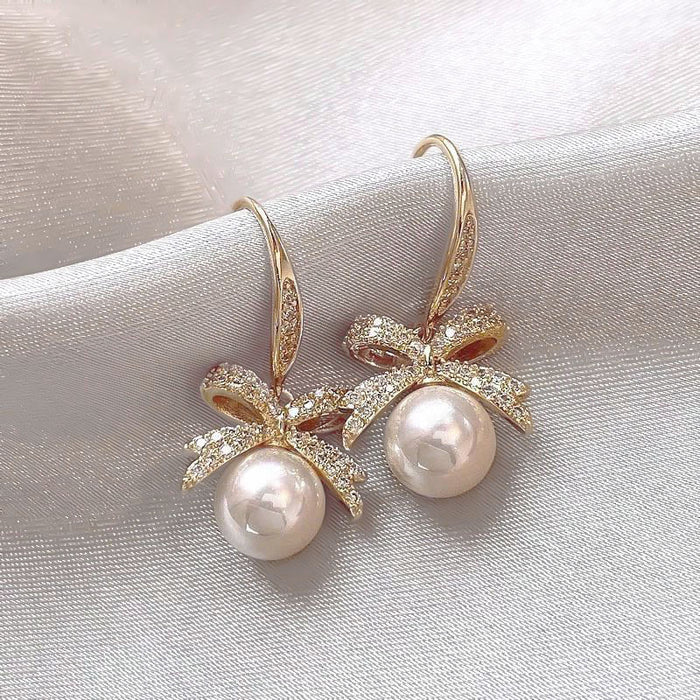 Wholesale  Flower Shell Earrings Women's  Earrings  Pearl Earrings