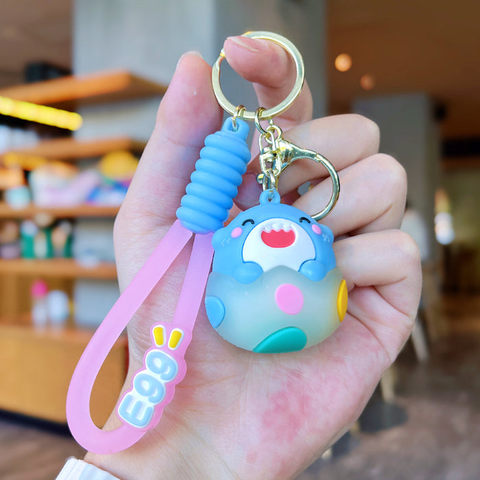 Wholesale PVC Luminous Small Animal Cartoon Doll Keychain JDC-KC-NLu010