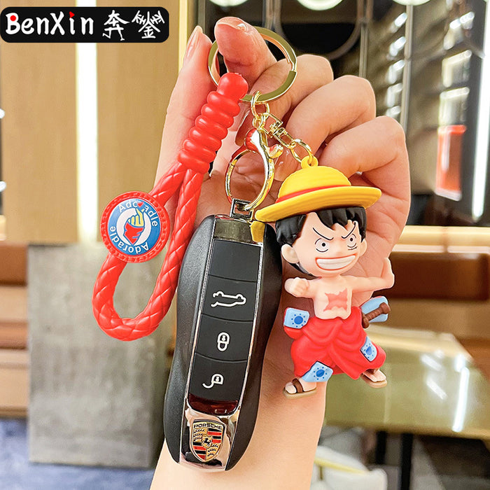 Wholesale Creative Cartoon 3D Doll Silicone Keychain JDC-KC-BenX007