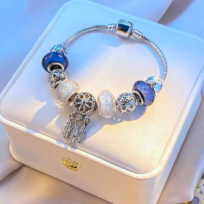 Wholesale Dream Catcher Beaded Alloy Bracelet JDC-BT-RanYan002