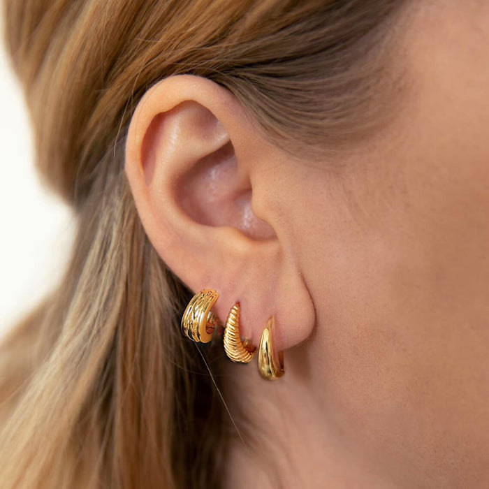 Wholesale Geometric square copper ear clip set
