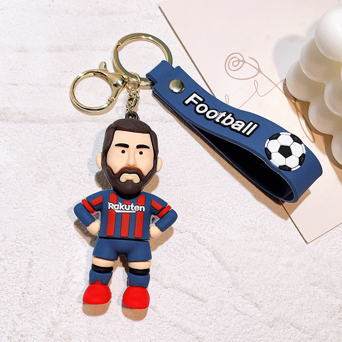 Wholesale Silicone Cartoon Doll Keychain JDC-KC-Qiwei011