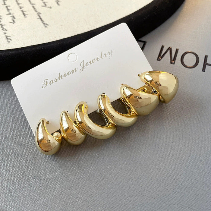 Wholesale Waterdrop oval earring set with simple temperament, high-end earrings, new earrings wholesale