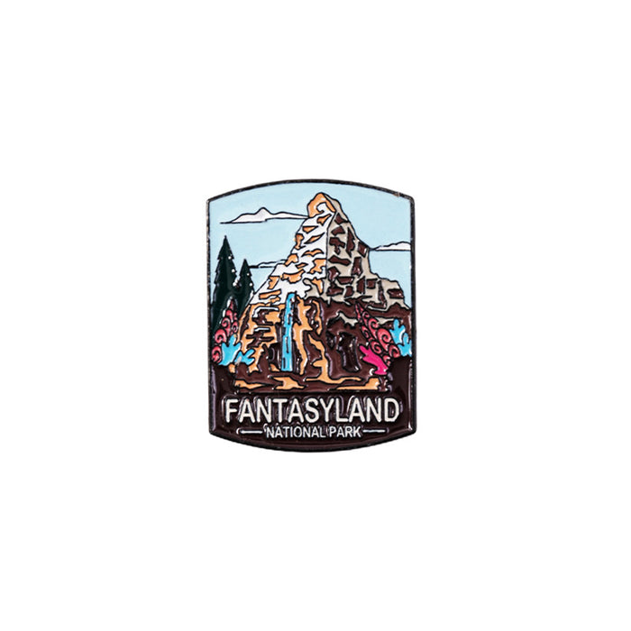 Wholesale Cartoon brooch outdoor park camping alloy badge personalized clothing accessories badge