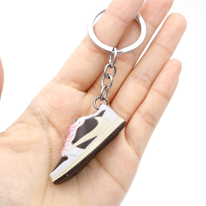 Wholesale PVC Basketball Shoe Model Keychain JDC-KC-QLPing013