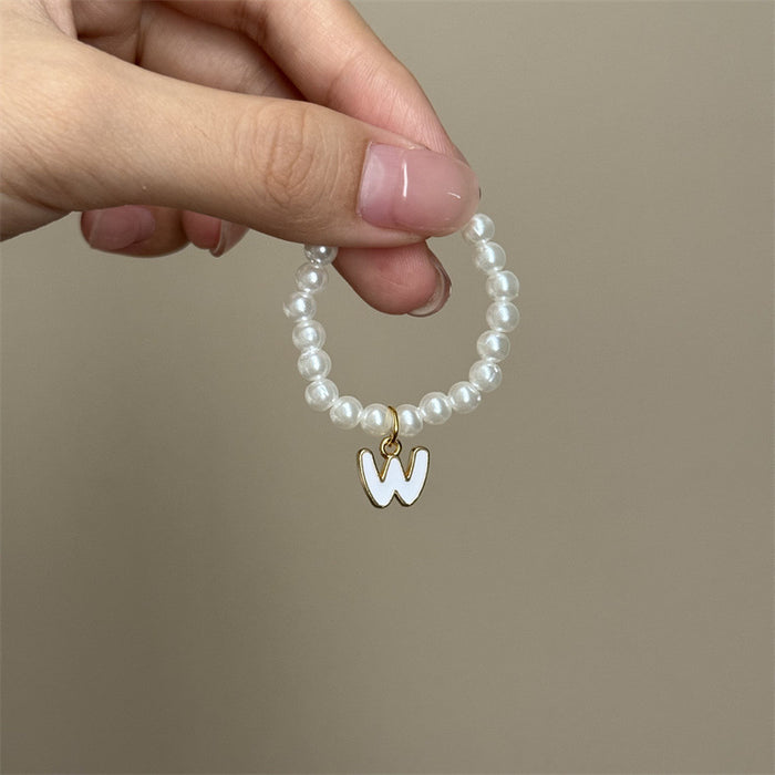 Wholesale Mini blind box pendant letter pearl necklace accessories doll clothes