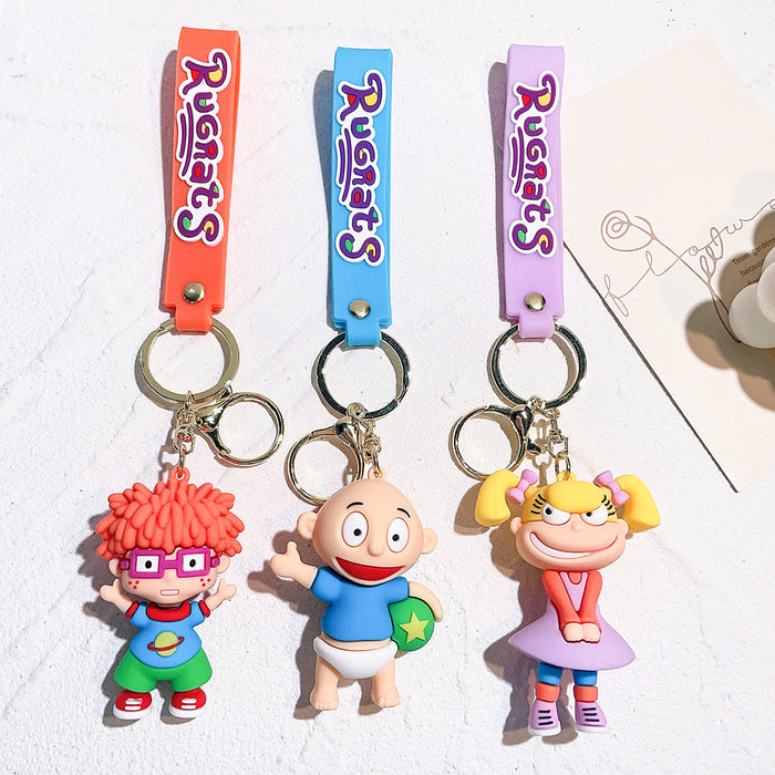 Wholesale Cartoon Doll PVC Keychain JDC-KC-Qiwei005