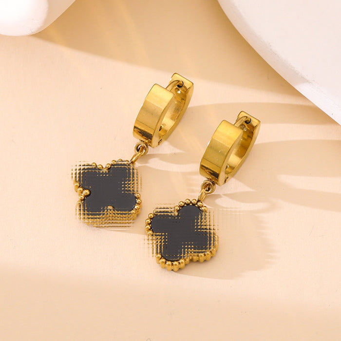 Wholesale Tassel Lucky Four Leaf Clover Earrings
