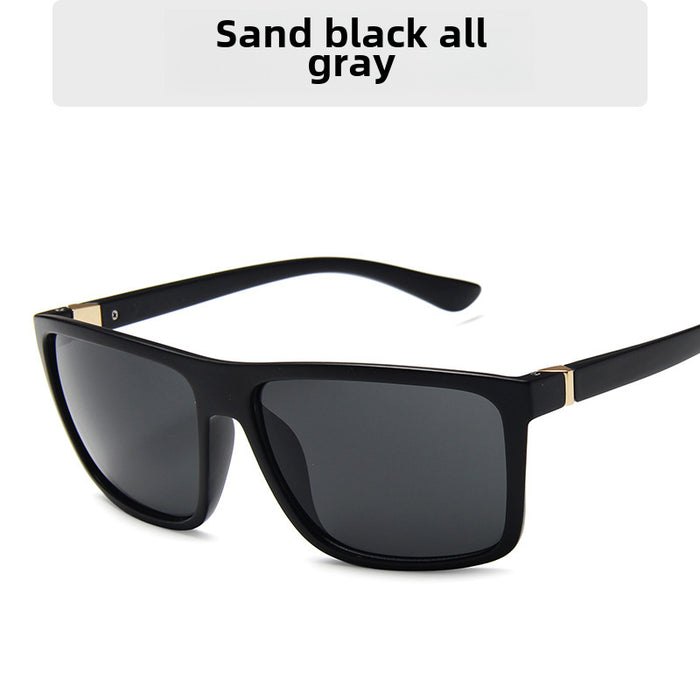 Wholesale Men's retro sunglasses with trendy large frame
