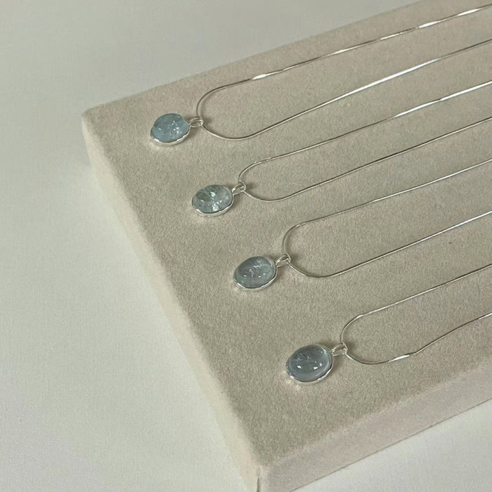 Wholesale Silver natural necklace with high-end feel, niche versatile pendant, collarbone chain