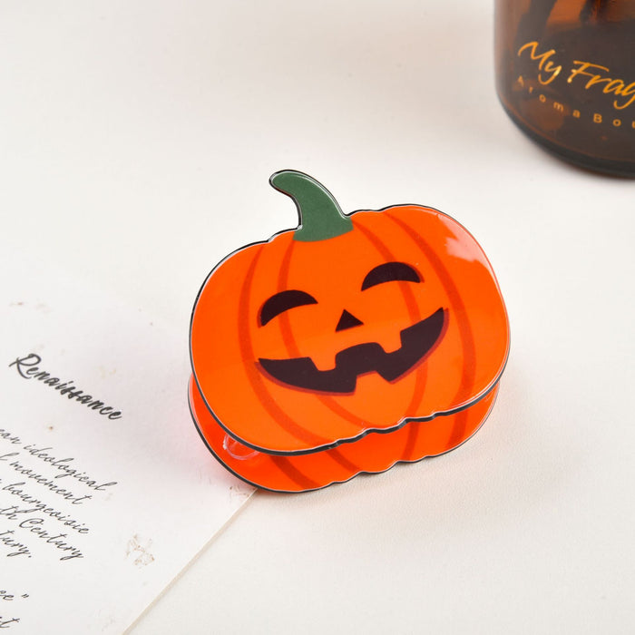 Wholesale Women S  Pumpkin Claw Clip Acrylic Hair Accessory 6Cm Handmade For Everyday Style And Resale