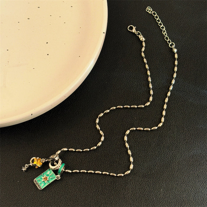 Wholesale Tarot Star and Hermit Necklace