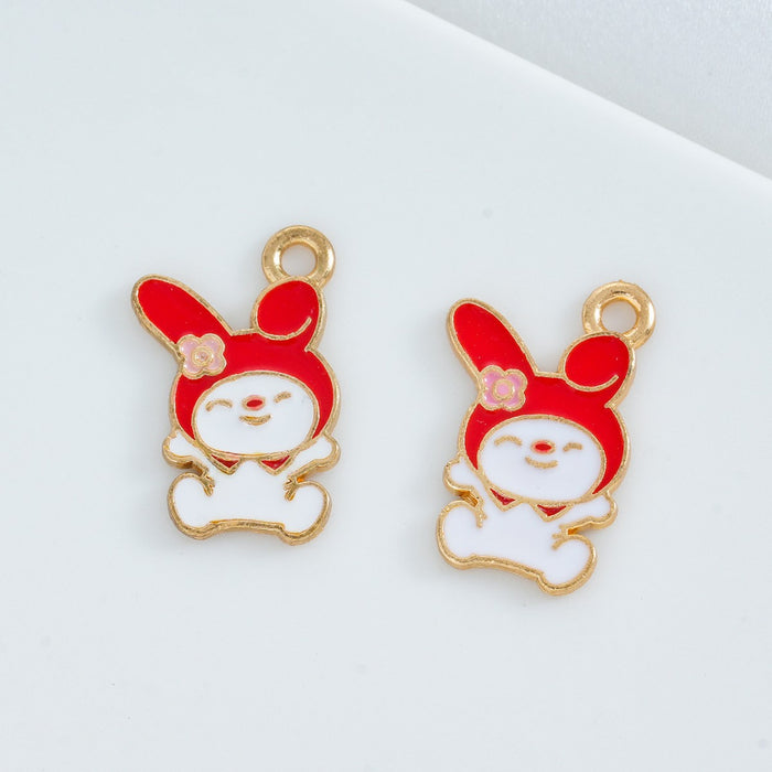 Wholesale 10 PCS DIY Cartoon Alloy Oil-Drip Pendant