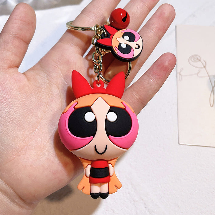 Wholesale Cartoon Silicone Doll Keychain JDC-KC-QiChao039