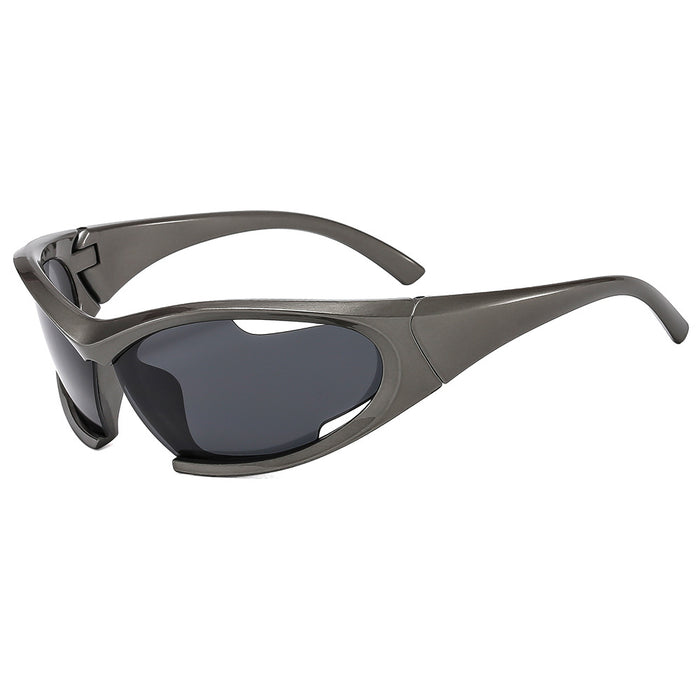 Wholesale New sports sunglasses, outdoor cycling glasses, hollowed out sunglasses, personalized running and mountain climbing sunglasses