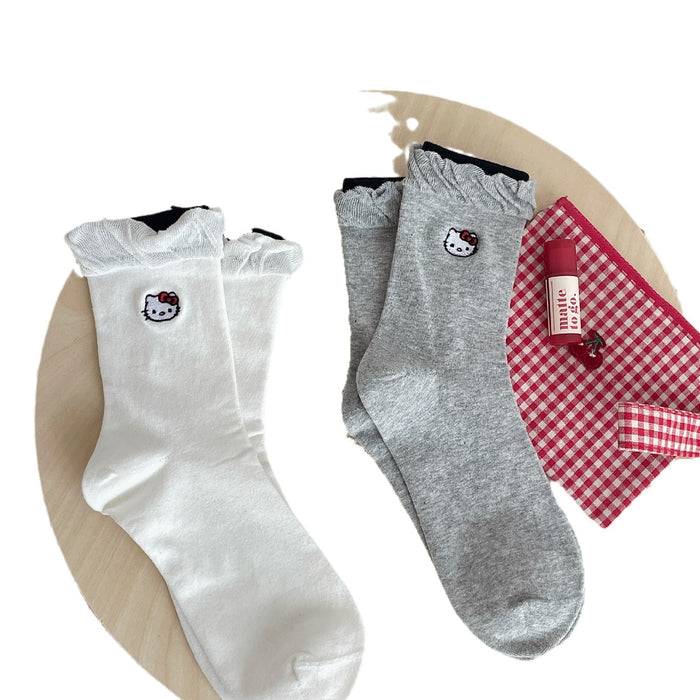 Wholesale Design versatile autumn and winter socks with lace and bubble socks