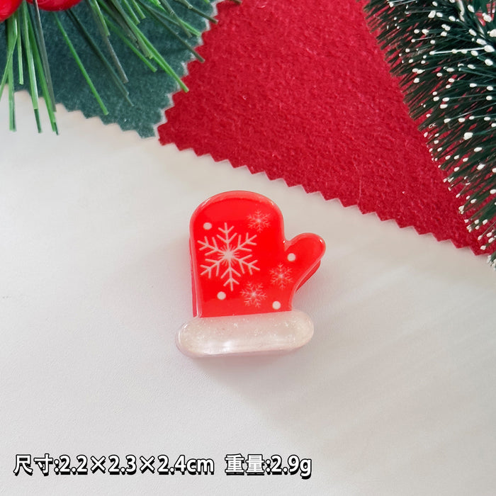 Wholesale Christmas small hairpin gingerbread man Christmas tree snowman small clip cute  hairpin holiday hair accessories