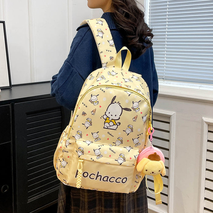 Wholesale Cute cartoon print student backpack  large capacity double shoulder bag