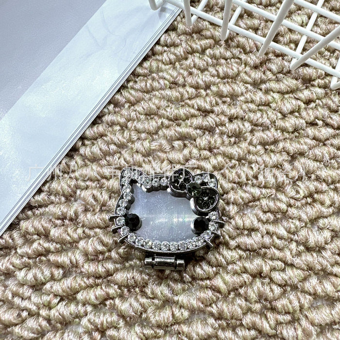 Wholesale Cartoon cat mirror rotatable phone stand