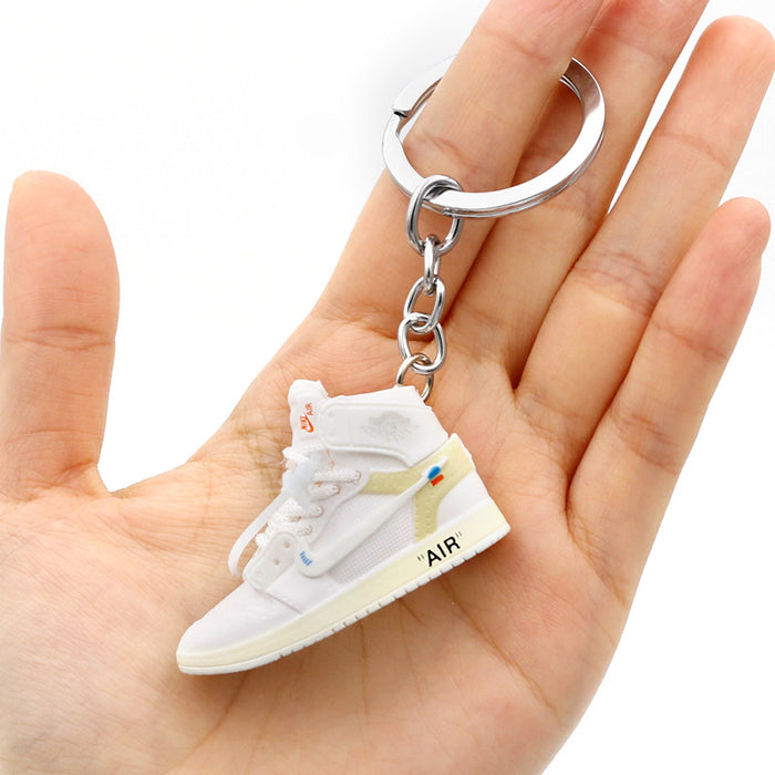 Wholesale PVC Mini Basketball Shoe Keychain JDC-KC-QLPing008