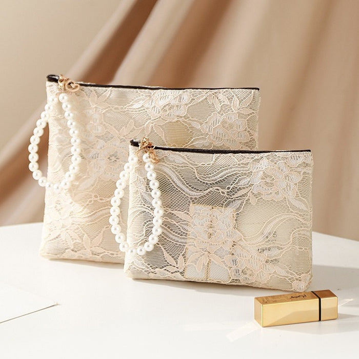 Wholesale Lace Design Makeup Bag Fashion Accessory For Travel Gift And Boutique Resale