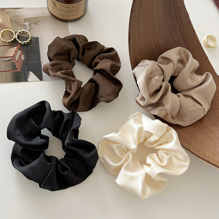 Wholesale Vintage Silk intestine hair band  rubber band female hair tie rope hair rope