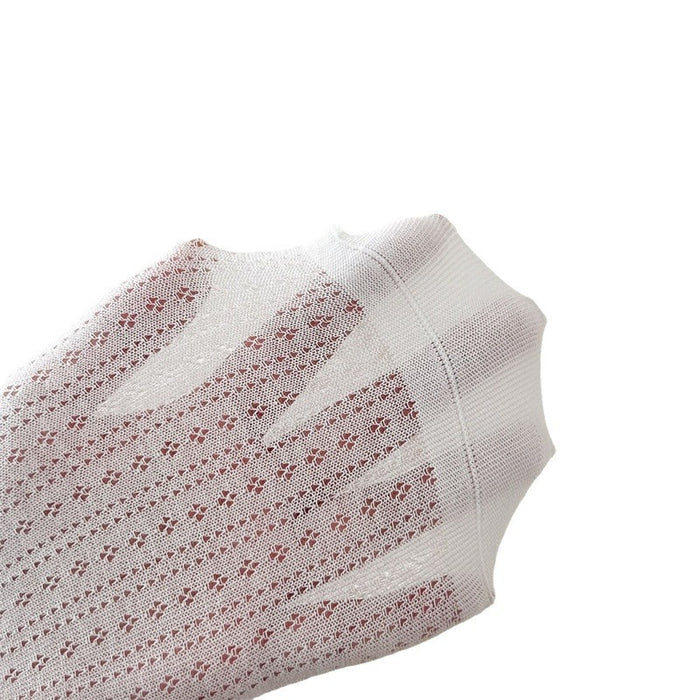 Wholesale Socks with hollow mesh and boneless stacking, rolled edge socks, mid tube socks