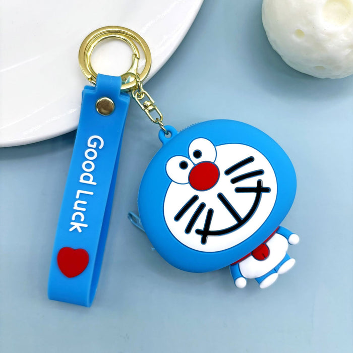 Wholesale  Cute Couple's Storage Coin Purse Keychain Cute Bag Hanging Girl's Key Bag